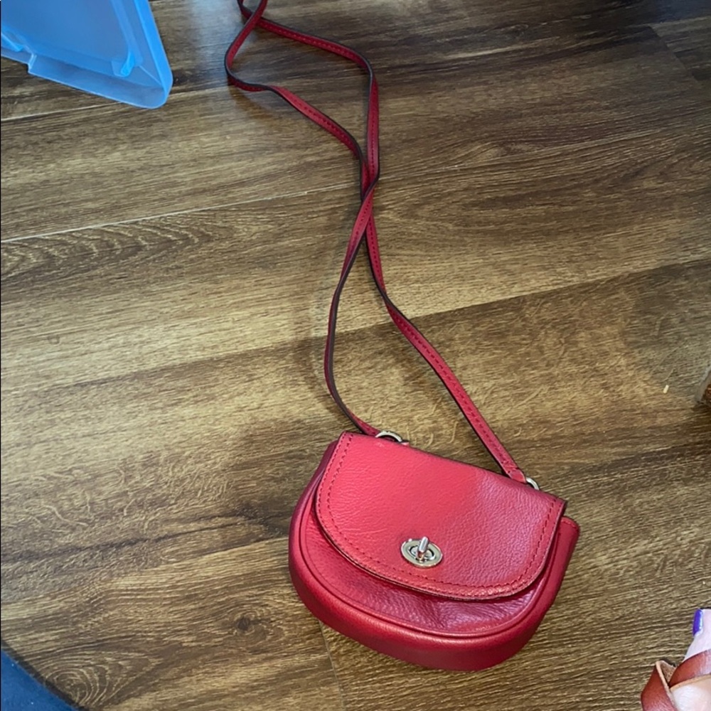 Small coach red bag